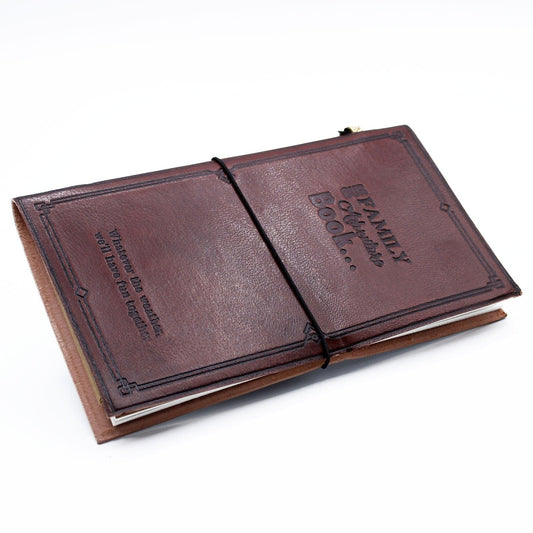 Our Family Adventure Book Handmade Leather Journal