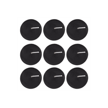 Pack of 9 Opium Scented Black Tealights - DuvetDay.co.uk