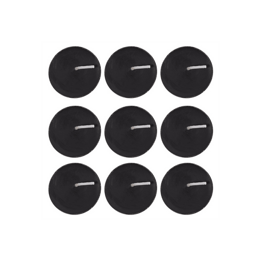 Pack of 9 Opium Scented Black Tealights - DuvetDay.co.uk