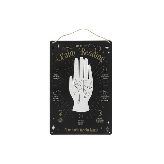 Palm Reading Metal Sign - DuvetDay.co.uk