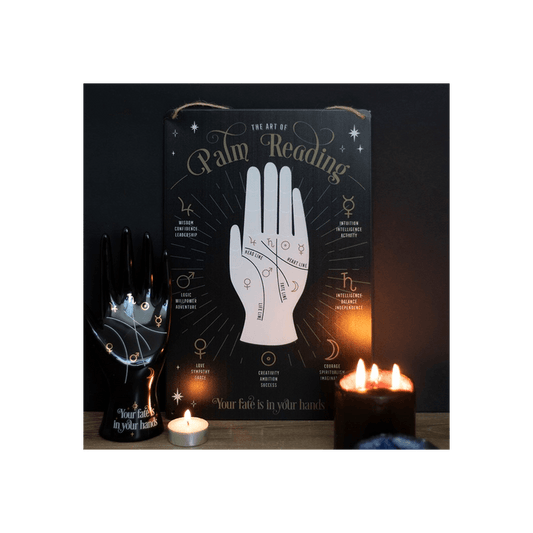 Palm Reading Metal Sign - DuvetDay.co.uk