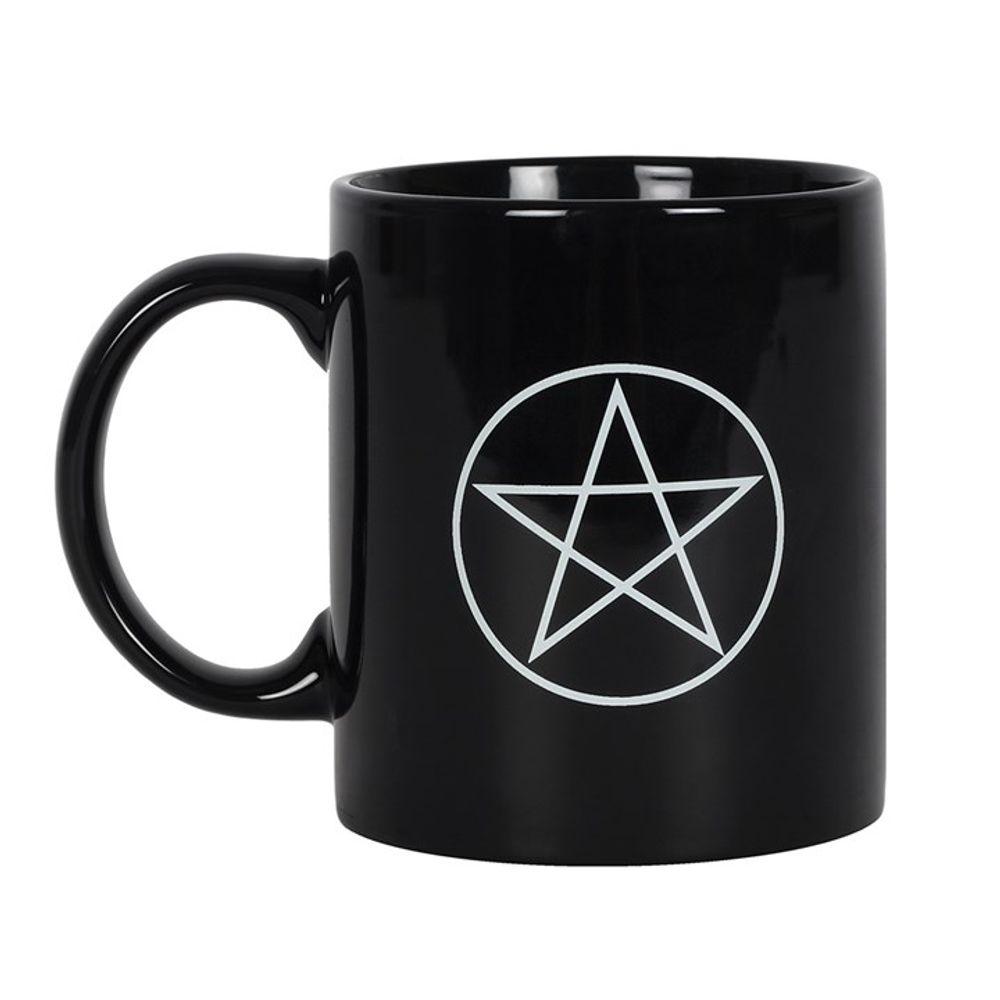 Pentagram Black Mug - DuvetDay.co.uk