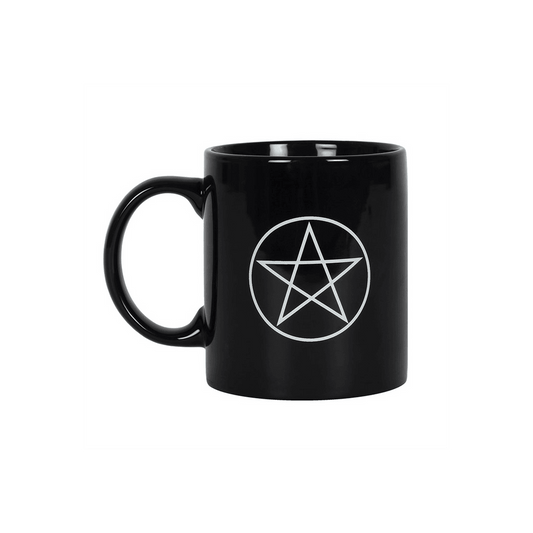 Pentagram Black Mug - DuvetDay.co.uk