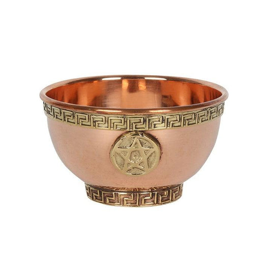Pentagram Brass Offering Bowl - DuvetDay.co.uk