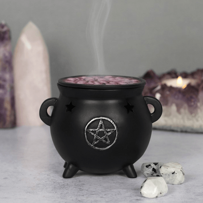 Pentagram Cauldron Incense Cone Holder - DuvetDay.co.uk