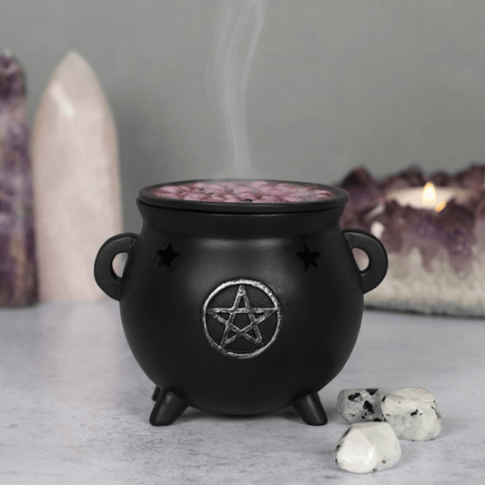 Pentagram Cauldron Incense Cone Holder - DuvetDay.co.uk