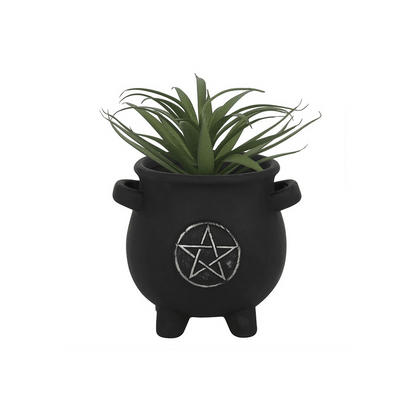 Pentagram Cauldron Plant Pot - DuvetDay.co.uk