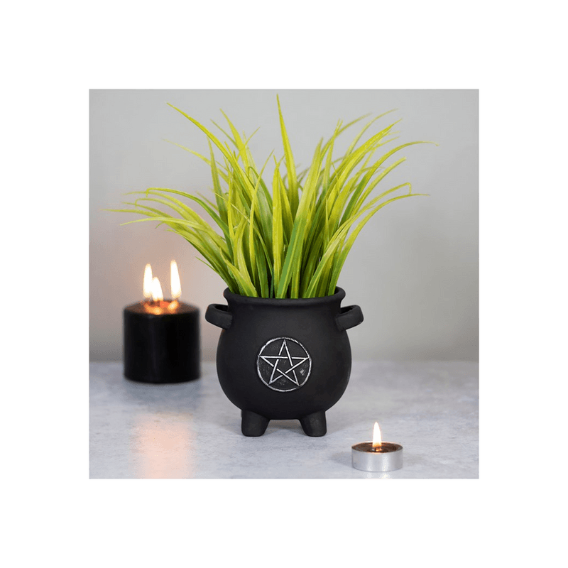 Pentagram Cauldron Plant Pot - DuvetDay.co.uk