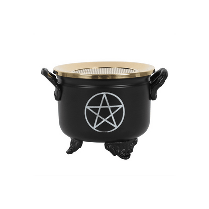 Pentagram Cauldron Resin Incense Burner - DuvetDay.co.uk