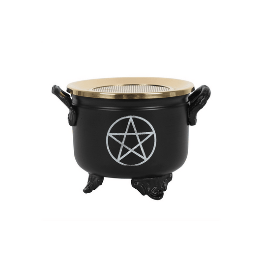 Pentagram Cauldron Resin Incense Burner - DuvetDay.co.uk