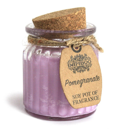Pomegranate Soy Pot of Fragrance Candles - DuvetDay.co.uk
