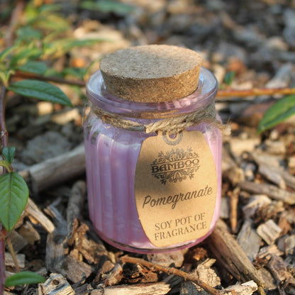 Pomegranate Soy Pot of Fragrance Candles - DuvetDay.co.uk
