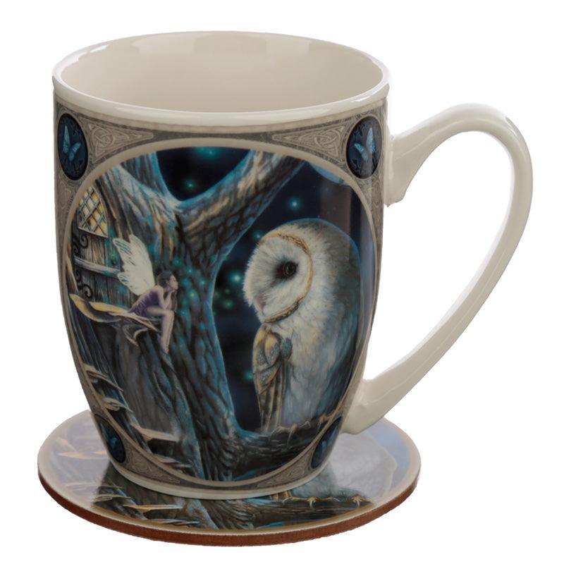 Porcelain Mug and Coaster Gift Set - Lisa Parker Fairy Tales - DuvetDay.co.uk