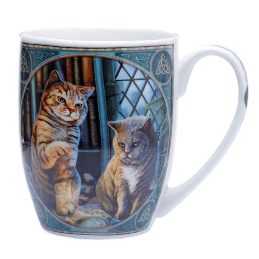 Porcelain Mug - Lisa Parker Purrlock Holmes Cat Porcelain Mug - DuvetDay.co.uk
