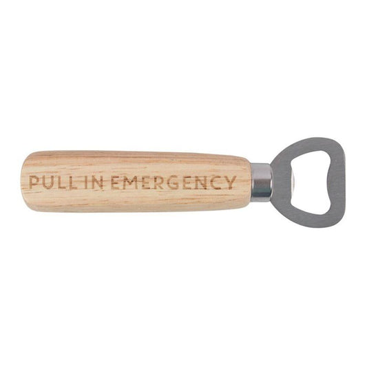 Pull In Emergency Wooden Bottle Opener - DuvetDay.co.uk