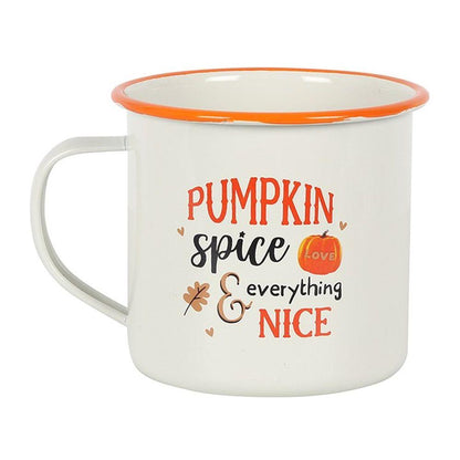 Pumpkin Spice Enamel Mug - DuvetDay.co.uk