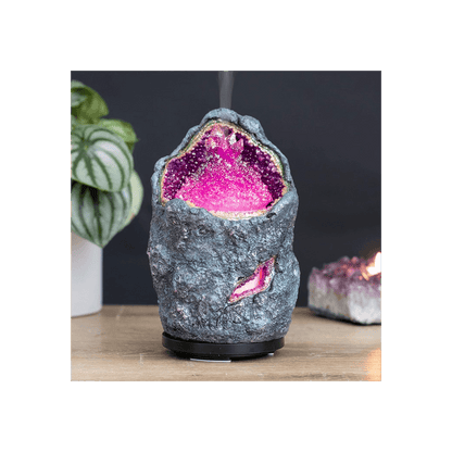 Purple Crystal Cave Electric Aroma Diffuser - DuvetDay.co.uk