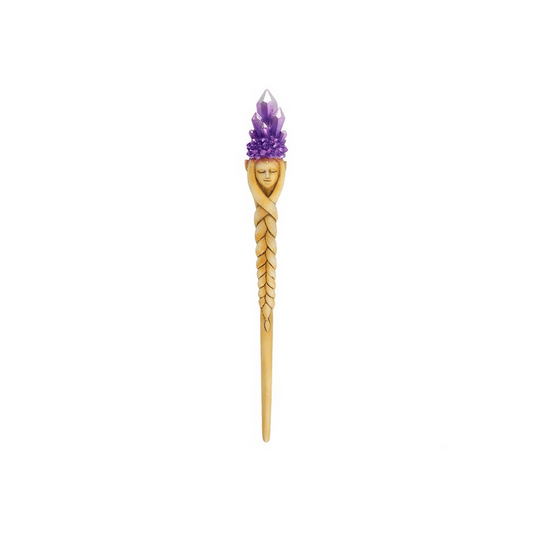 Purple Crystal Goddess Wand - DuvetDay.co.uk