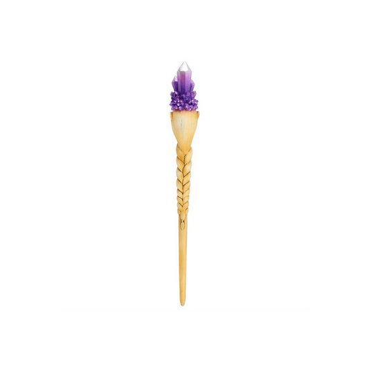 Purple Crystal Goddess Wand - DuvetDay.co.uk