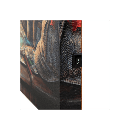 Purrlock Holmes Light Up Canvas Plaque by Lisa Parker - DuvetDay.co.uk