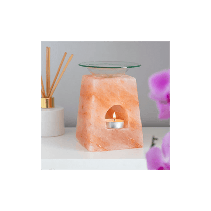 Pyramid Himalayan Salt Oil Burner - DuvetDay.co.uk