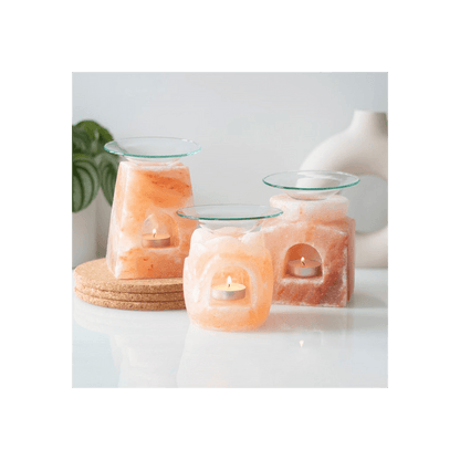 Pyramid Himalayan Salt Oil Burner - DuvetDay.co.uk