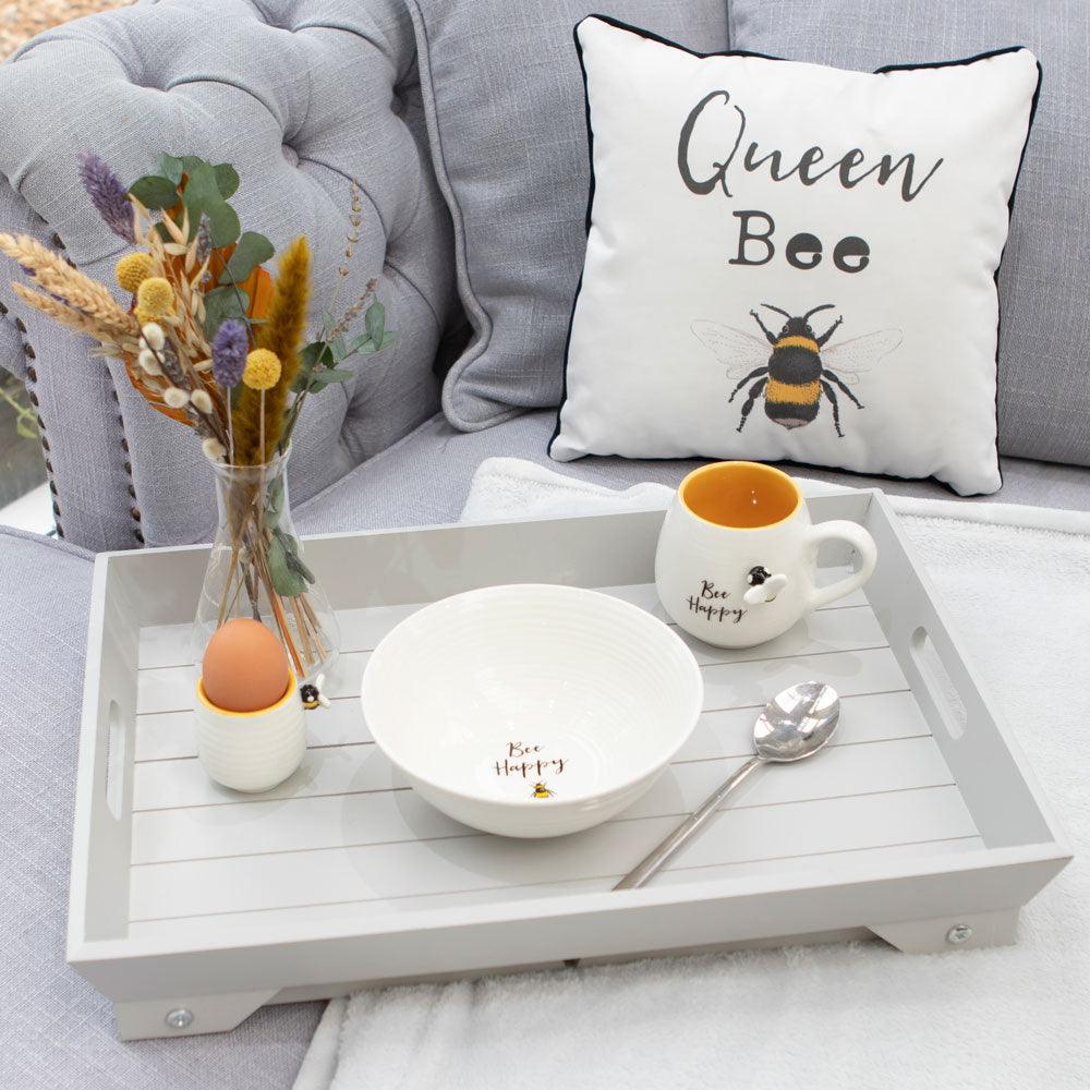 Queen Bee Square Cushion - DuvetDay.co.uk