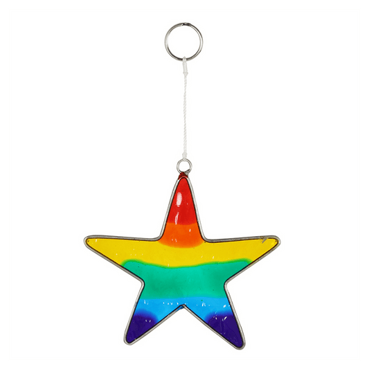Rainbow Star Suncatcher - DuvetDay.co.uk