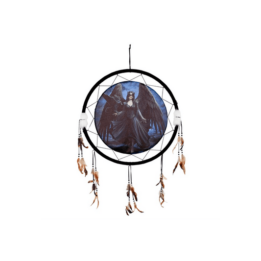 Raven Dreamcatcher by Anne Stokes