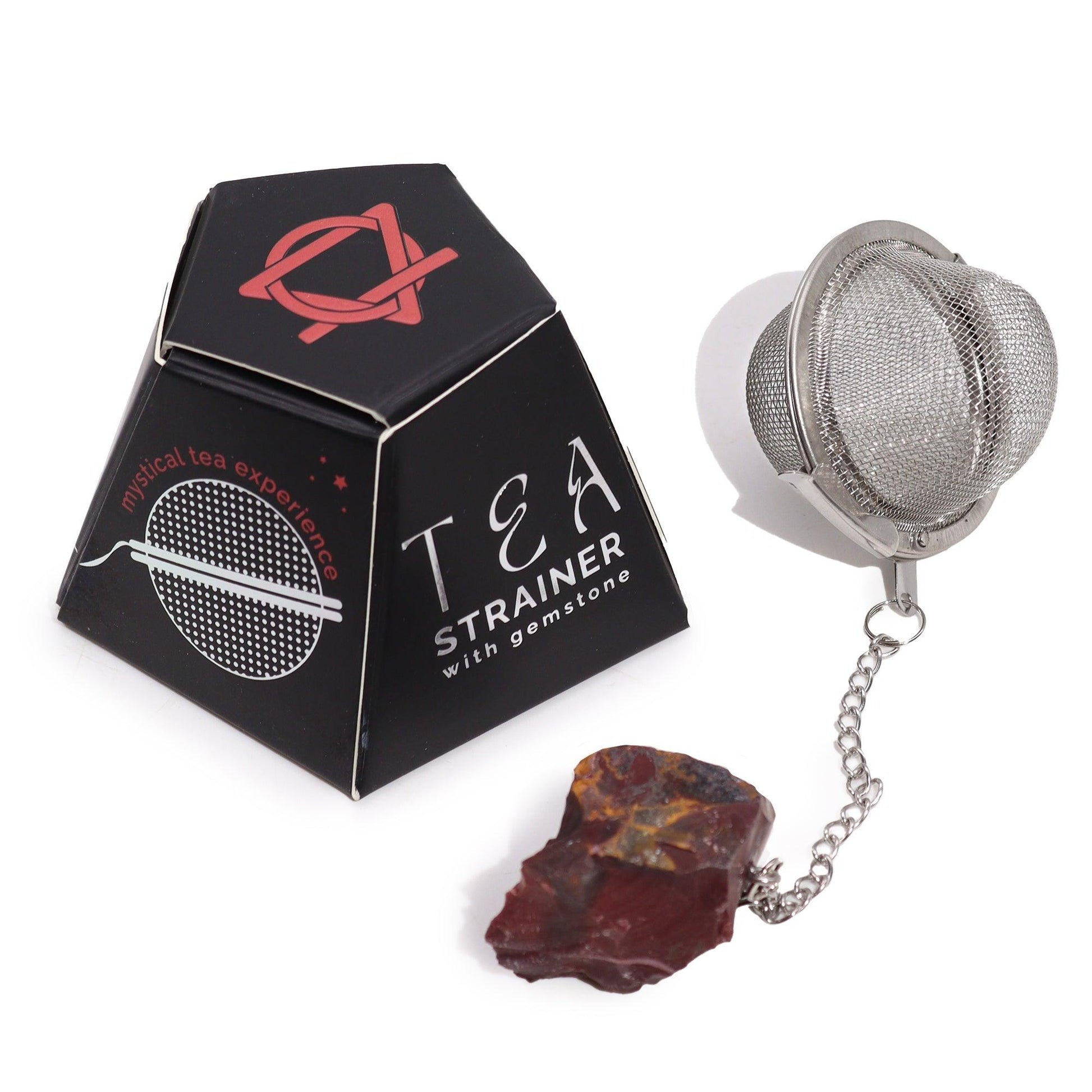 Raw Crystal Gemstone Tea Strainer - Mookaite - DuvetDay.co.uk
