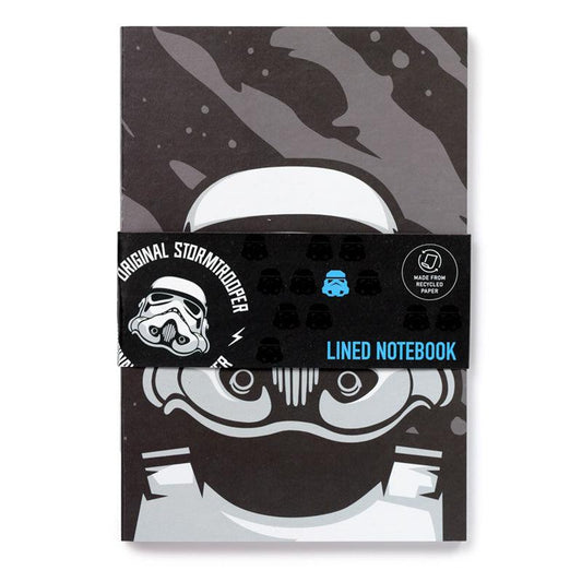 Recycled Paper A5 Lined Notebook - The Original Stormtrooper - DuvetDay.co.uk