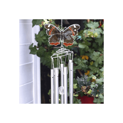 Red Admiral Butterfly Windchime - DuvetDay.co.uk