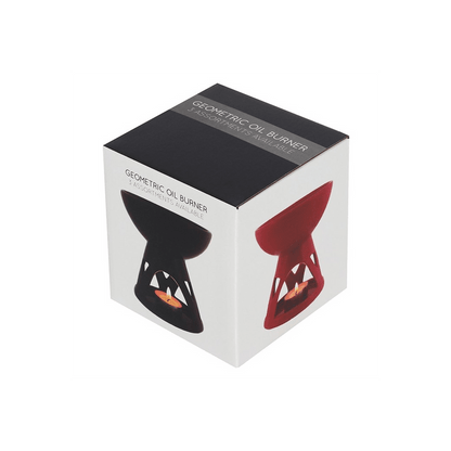 Red Deep Bowl Oil Burner - DuvetDay.co.uk