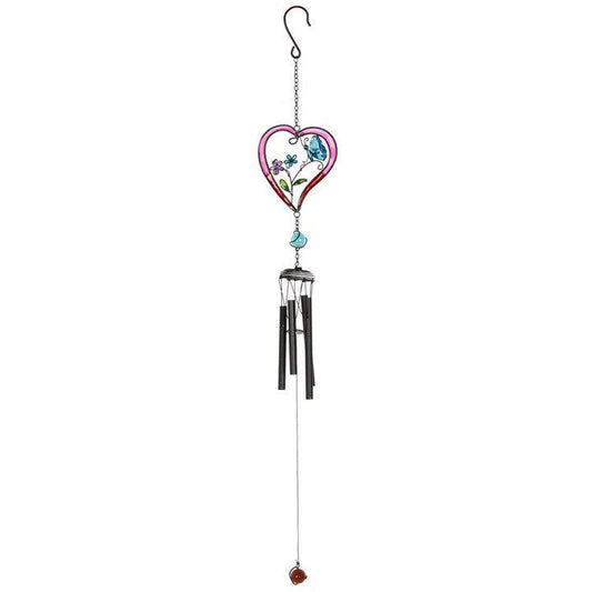 Red Heart Windchime - DuvetDay.co.uk