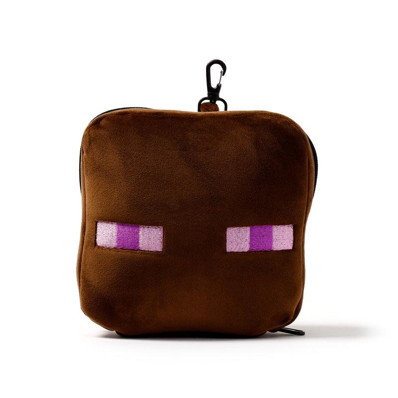 Relaxeazzz Minecraft Enderman Shaped Plush Travel Pillow & Eye Mask - DuvetDay.co.uk