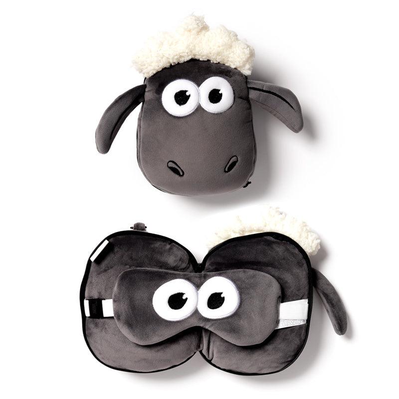 Relaxeazzz Travel Pillow & Eye Mask - Shaun the Sheep - DuvetDay.co.uk
