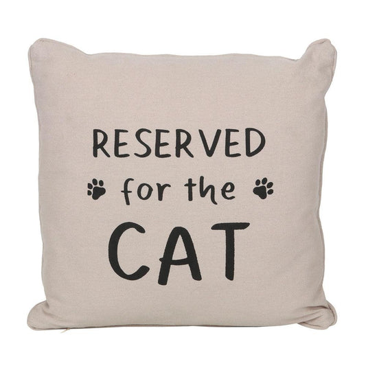 Reserved for the Cat Reversible Cushion - DuvetDay.co.uk