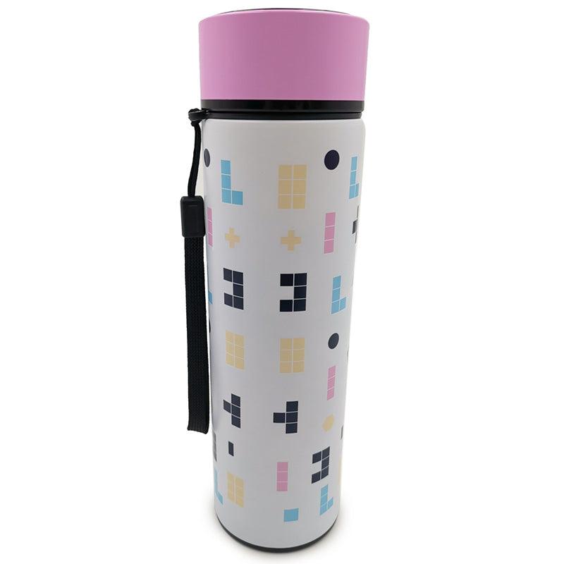 Reusable Stainless Steel Hot & Cold Insulated Drinks Bottle Digital Thermometer - Pusheen the Cat Gaming
