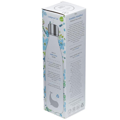 Reusable Stainless Steel Insulated Drinks Bottle 500ml - Julie Dodsworth - DuvetDay.co.uk