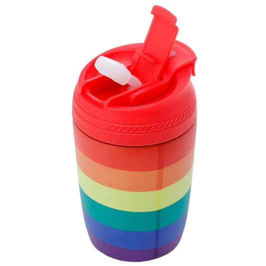 Reusable Stainless Steel Insulated Food & Drinks Cup 380ml - Somewhere Rainbow