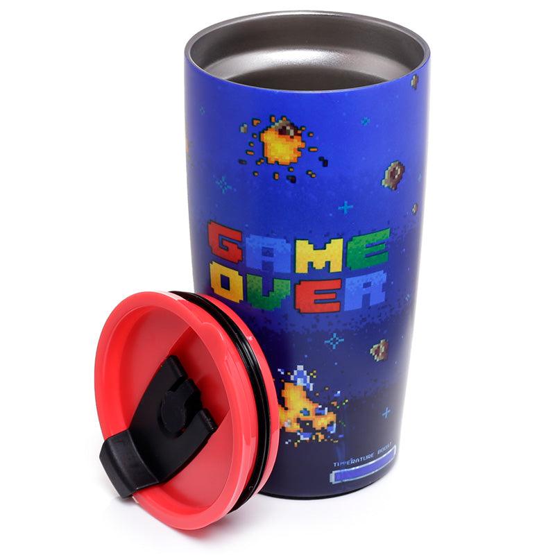 Reusable Stainless Steel Insulated Food & Drinks Cup 500ml - Game Over - DuvetDay.co.uk