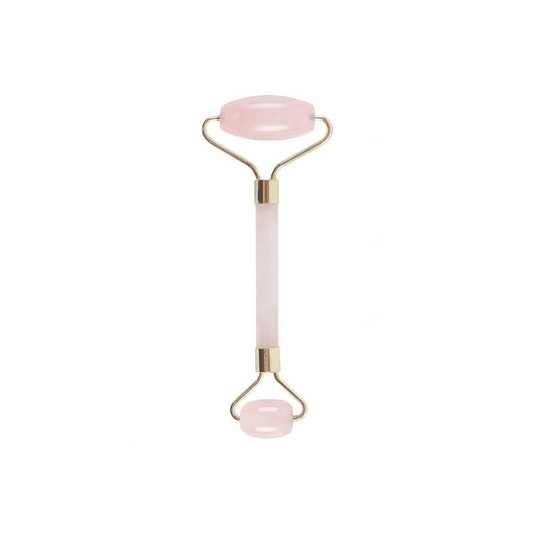 Rose Quartz Dual Ended Face Roller - DuvetDay.co.uk