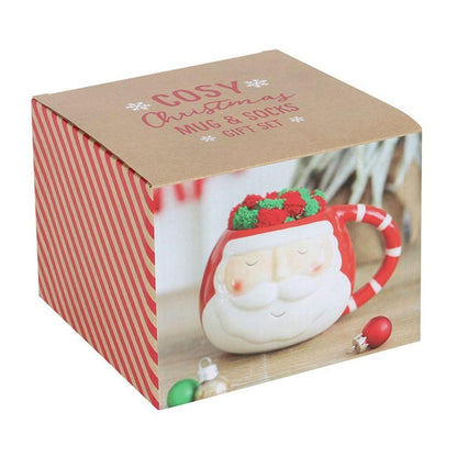Santa Mug and Socks Set - DuvetDay.co.uk