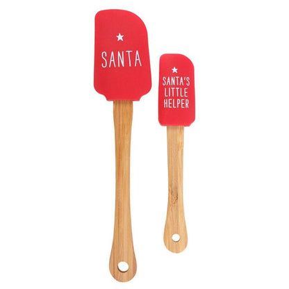 Santa's Helper Silicone Spatula Set - DuvetDay.co.uk
