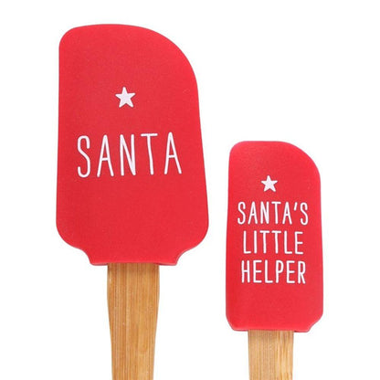 Santa's Helper Silicone Spatula Set - DuvetDay.co.uk