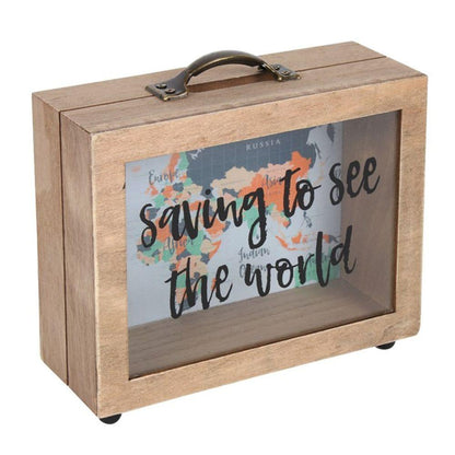 Saving to See the World Money Box - DuvetDay.co.uk