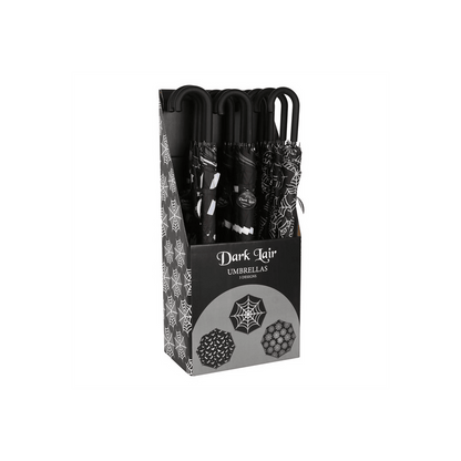 Set of 12 Bat and Spiderweb Umbrellas in Display - DuvetDay.co.uk