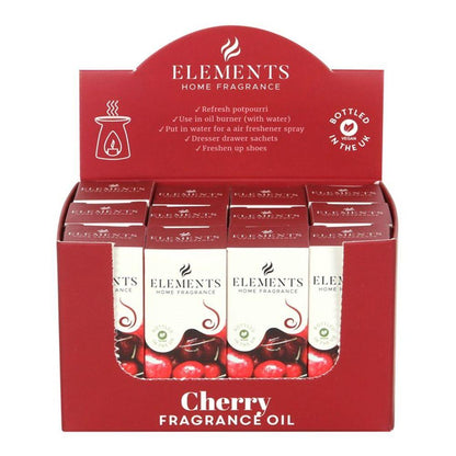 Set of 12 Elements Cherry Fragrance Oils - DuvetDay.co.uk