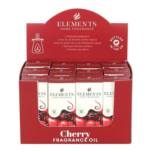 Set of 12 Elements Cherry Fragrance Oils - DuvetDay.co.uk