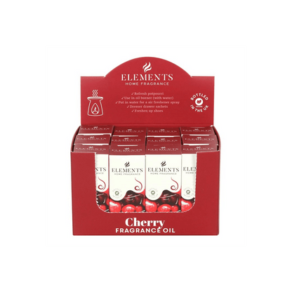 Set of 12 Elements Cherry Fragrance Oils - DuvetDay.co.uk